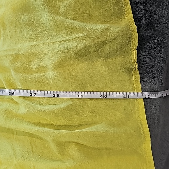 Ekouaer double tie lace eyelet bathing suit cover up yellow Size M to L - Picture 5 of 8